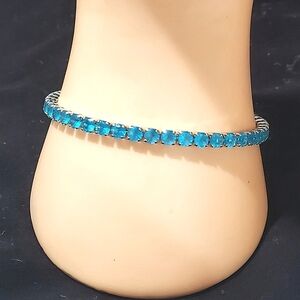 Aqua Tennis Bracelet
